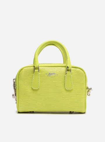 Bolsa TiracoloAmarela Lima Couro Lívia