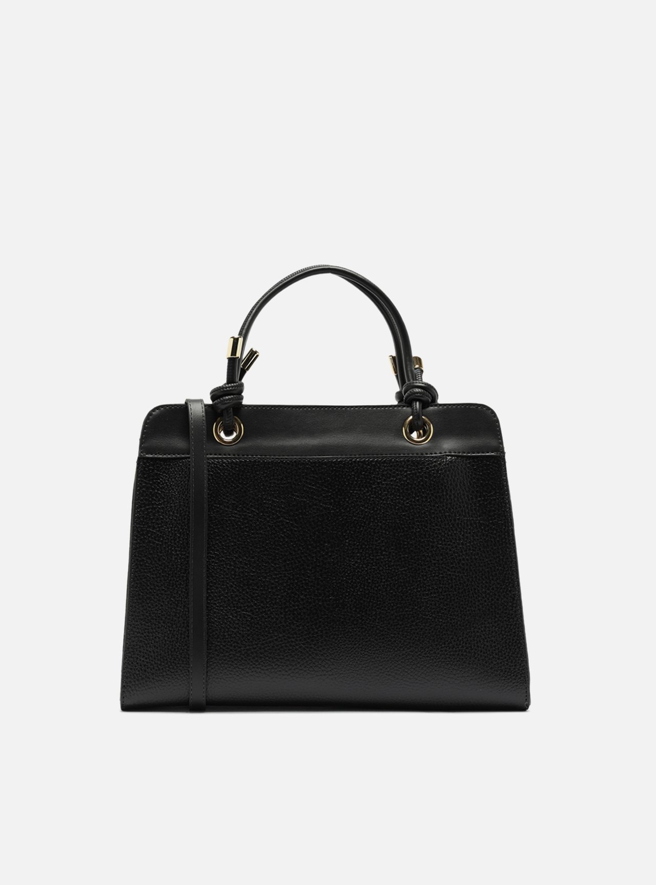 Bolsa Tote Preta Média Enrolados — foto 3