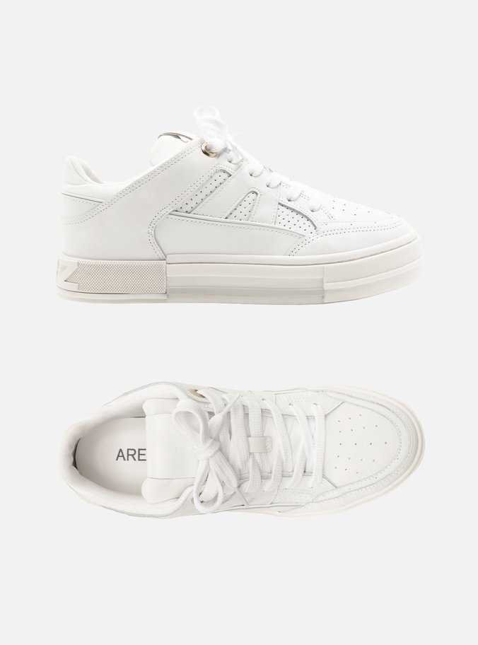 Tênis Branco Multimaterial Flatform Recortes
