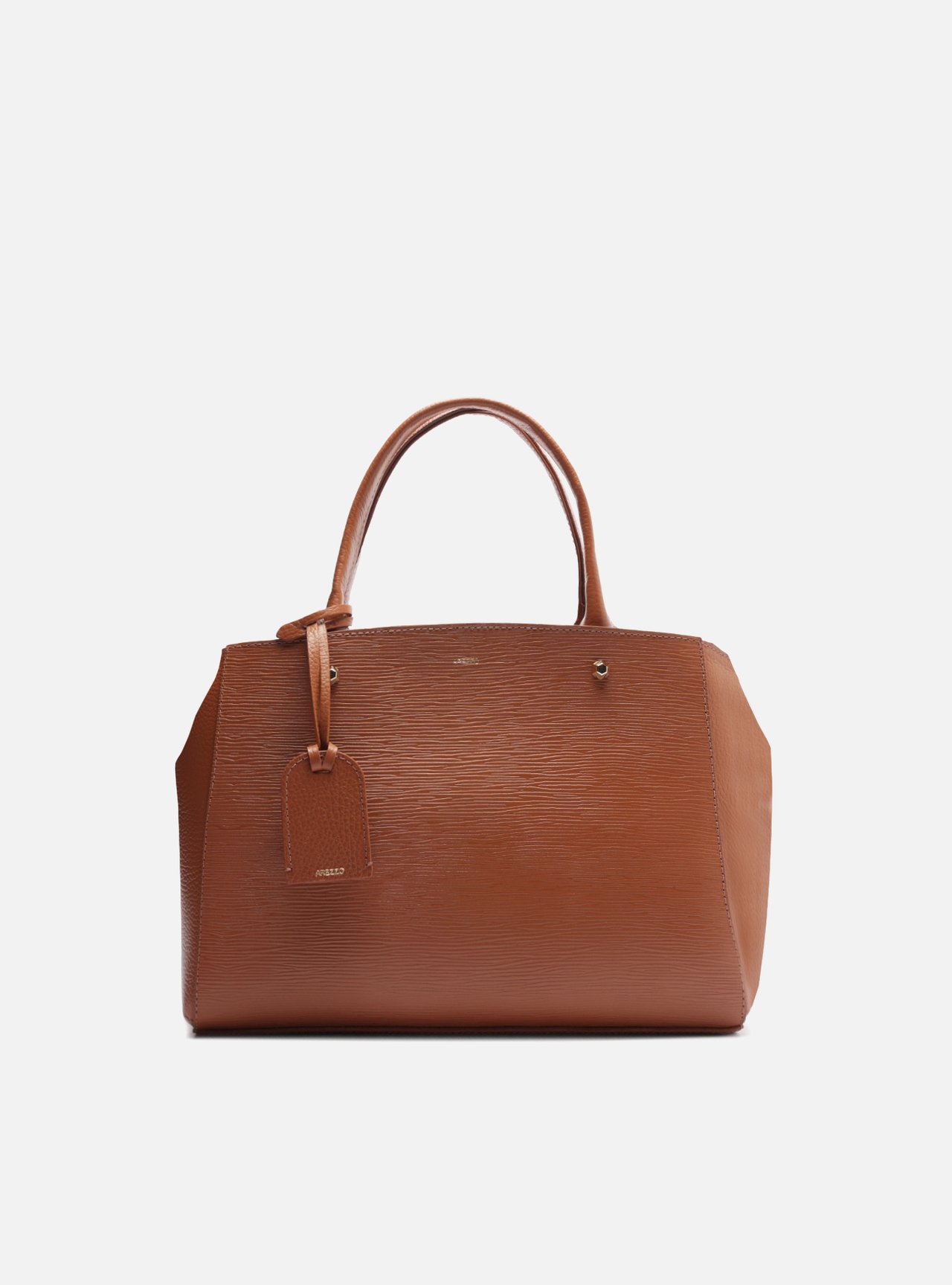 Bolsa Tote Caramelo Couro Bella Média — foto 1