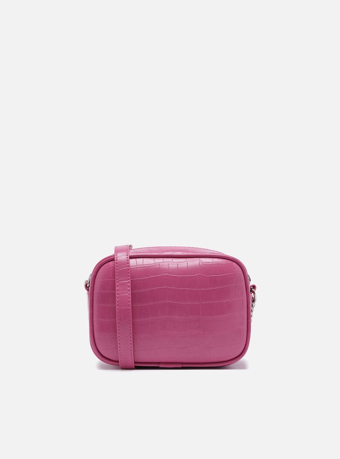 Bolsa Tiracolo Rosa Croco Pequena