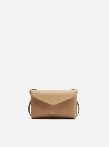 Bolsa Tiracolo Bege Pequena Envelope