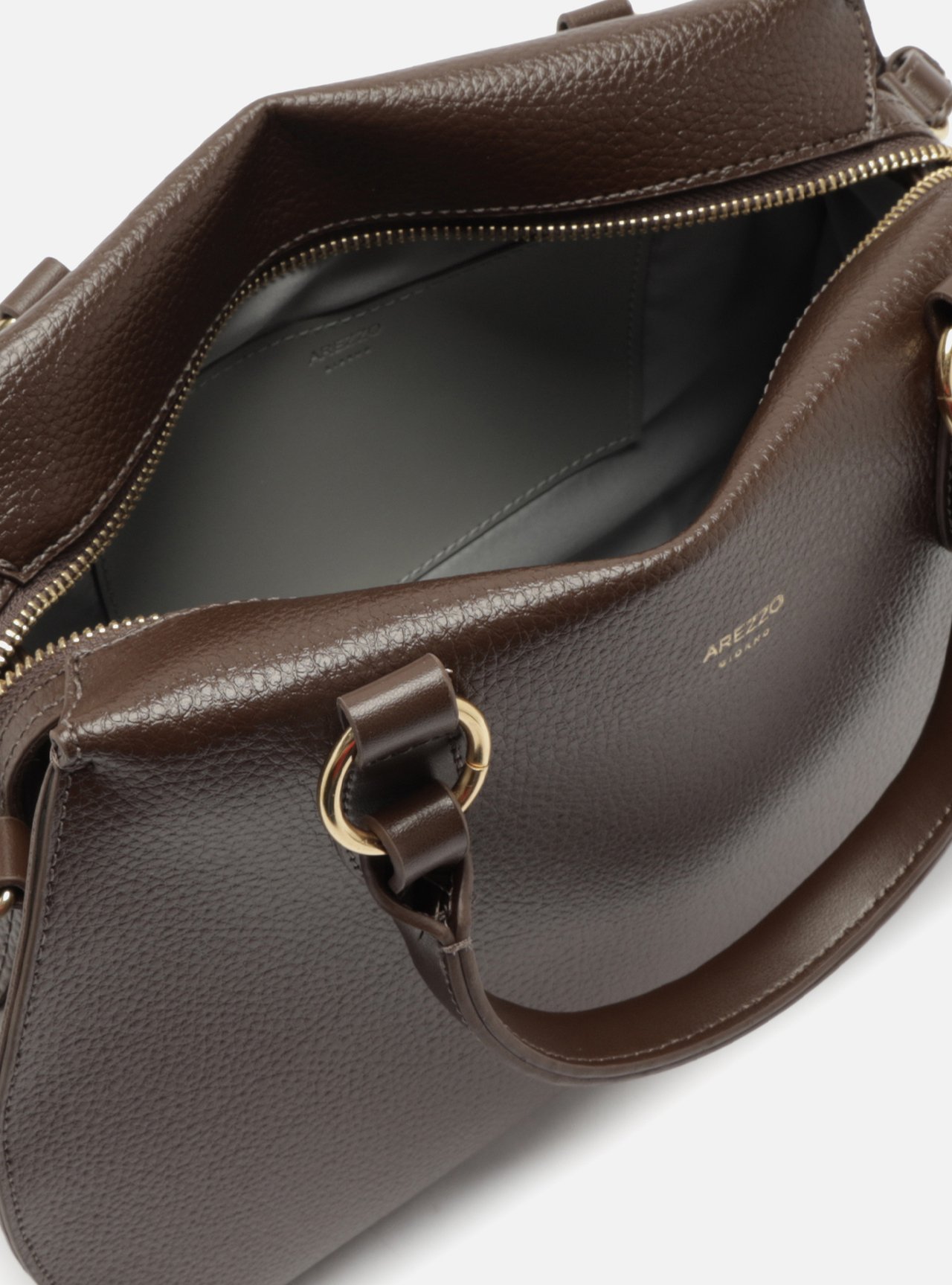 Bolsa Tote Marrom Grande Bag Charm Duplo — foto 4