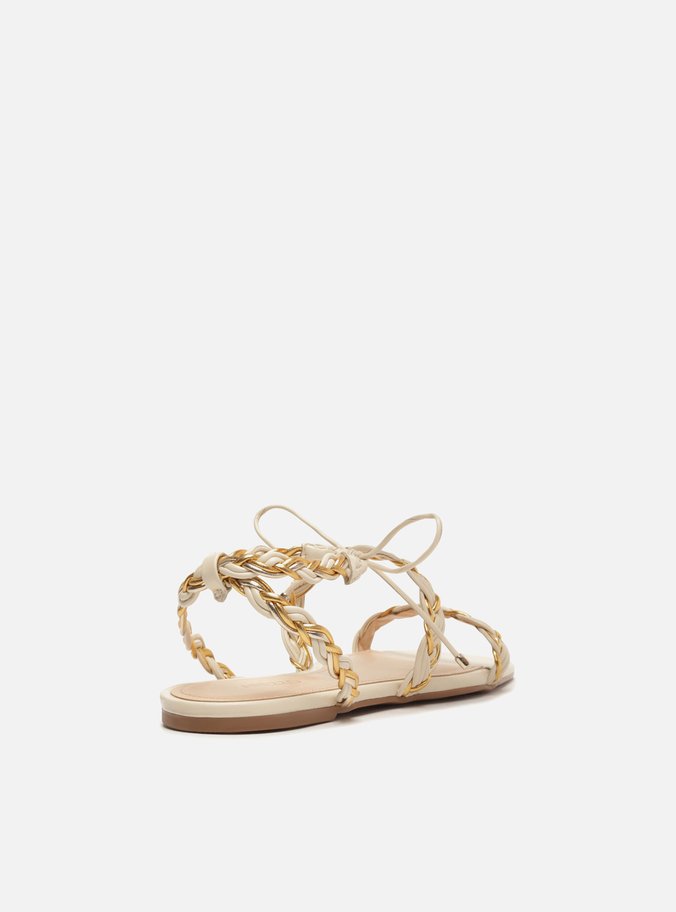 Sandália Rasteira Off-White Amarração