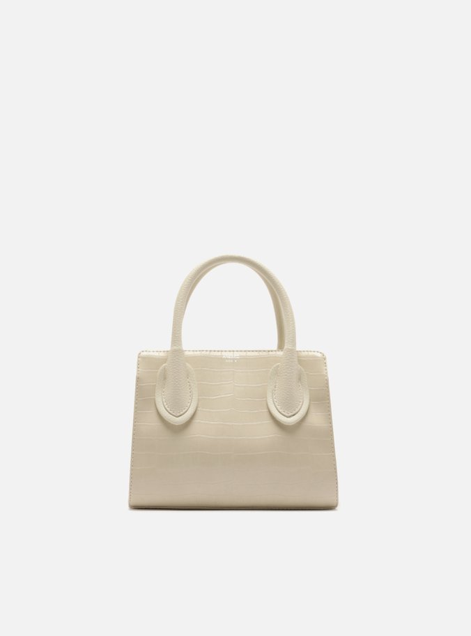 Bolsa Tote Off White Croco Pequena