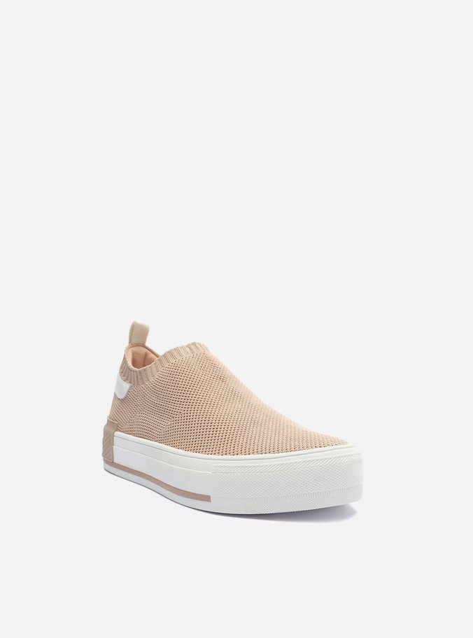 Tênis Slip On Rosa Plataforma