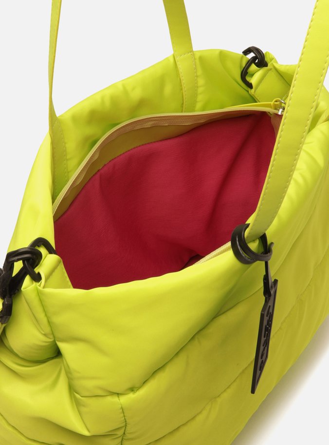 Bolsa Shopping Verde Lima Nylon Grande Brizza