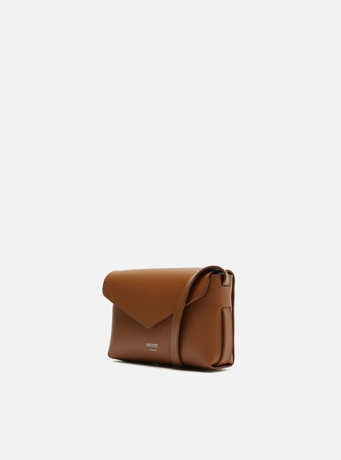 Bolsa Tiracolo Marrom Pequena Envelope