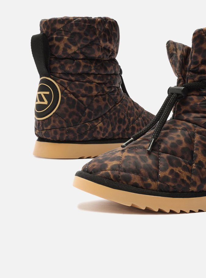 Bota Infantil Animal Print Nylon Estofada