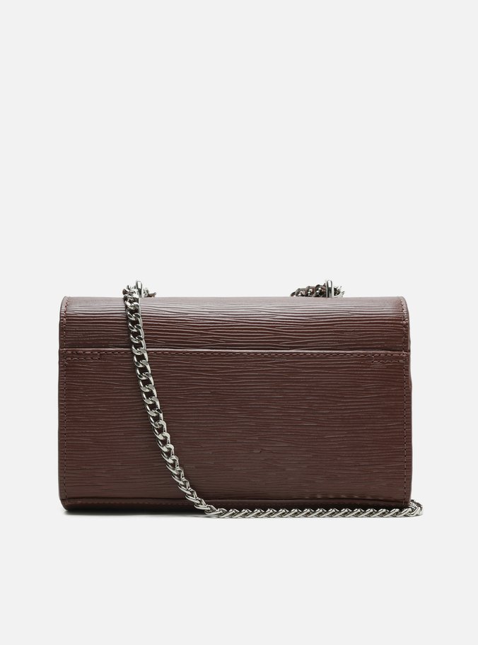 Bolsa Tiracolo Marrom Couro Wave Abraccio Pequena