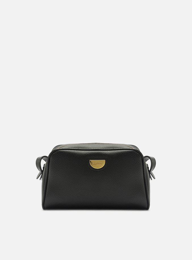 Bolsa Tiracolo Preta Média Tag Metal