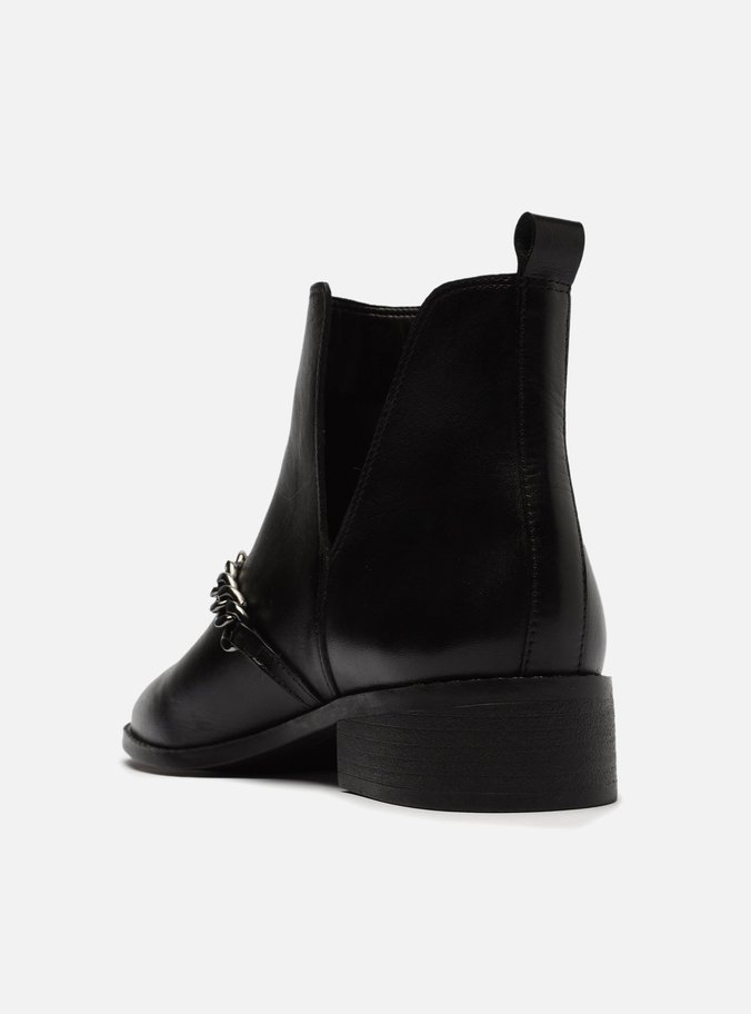 Bota Cano Curto Preta Corrente