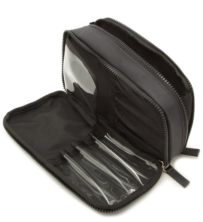 Necessaire Tecido Naomi Preta
