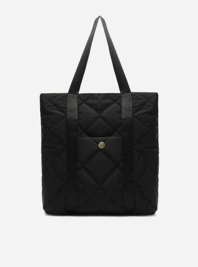 Bolsa Shopping Preta Grande Matelassê Brizza