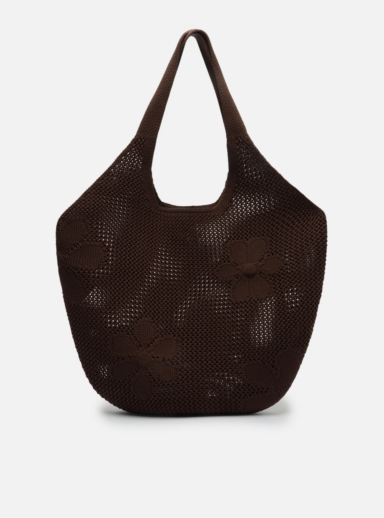 Bolsa Shopping Marrom Knit Grande Brizza — foto 3