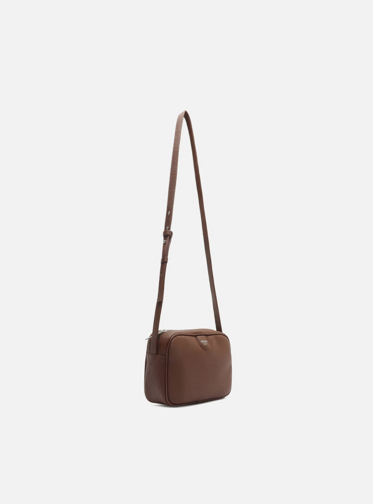 Bolsa Tiracolo Marrom Pequena Metais — foto 5