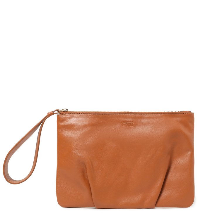 Necessaire Marrom Couro Amanda