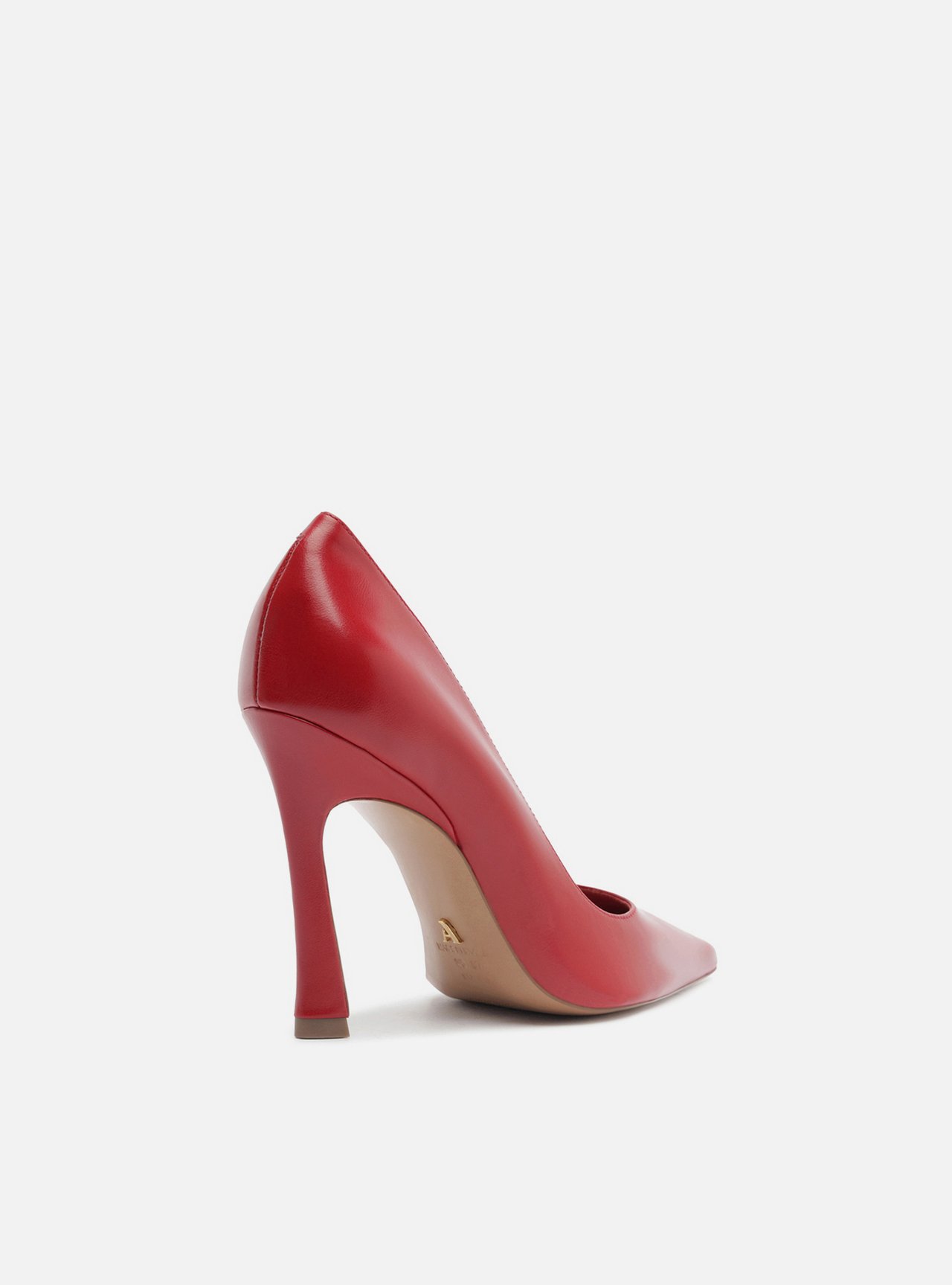 Scarpin Vermelho Couro Salto Fino — foto 4