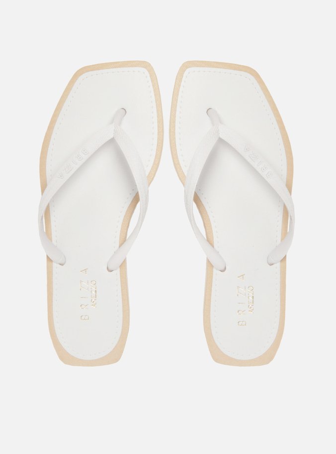 Chinelo de Dedo Branco Square Recouro Brizza
