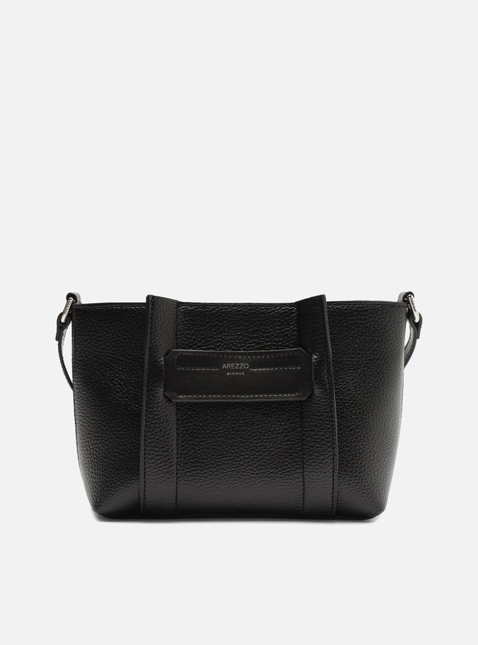 Bolsa Tiracolo Preta Média Faixas