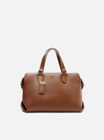 Bolsa Tote Caramelo Média Tag Básica