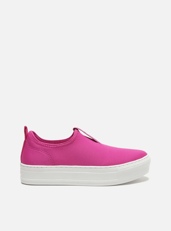 Tênis Flatform Roxo Slip On