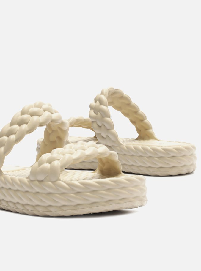 Sandália Branca Flatform Marrocos Up