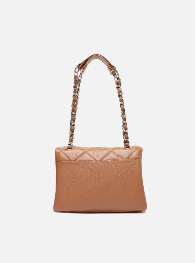 Bolsa Tiracolo Marrom Couro Mizz Média