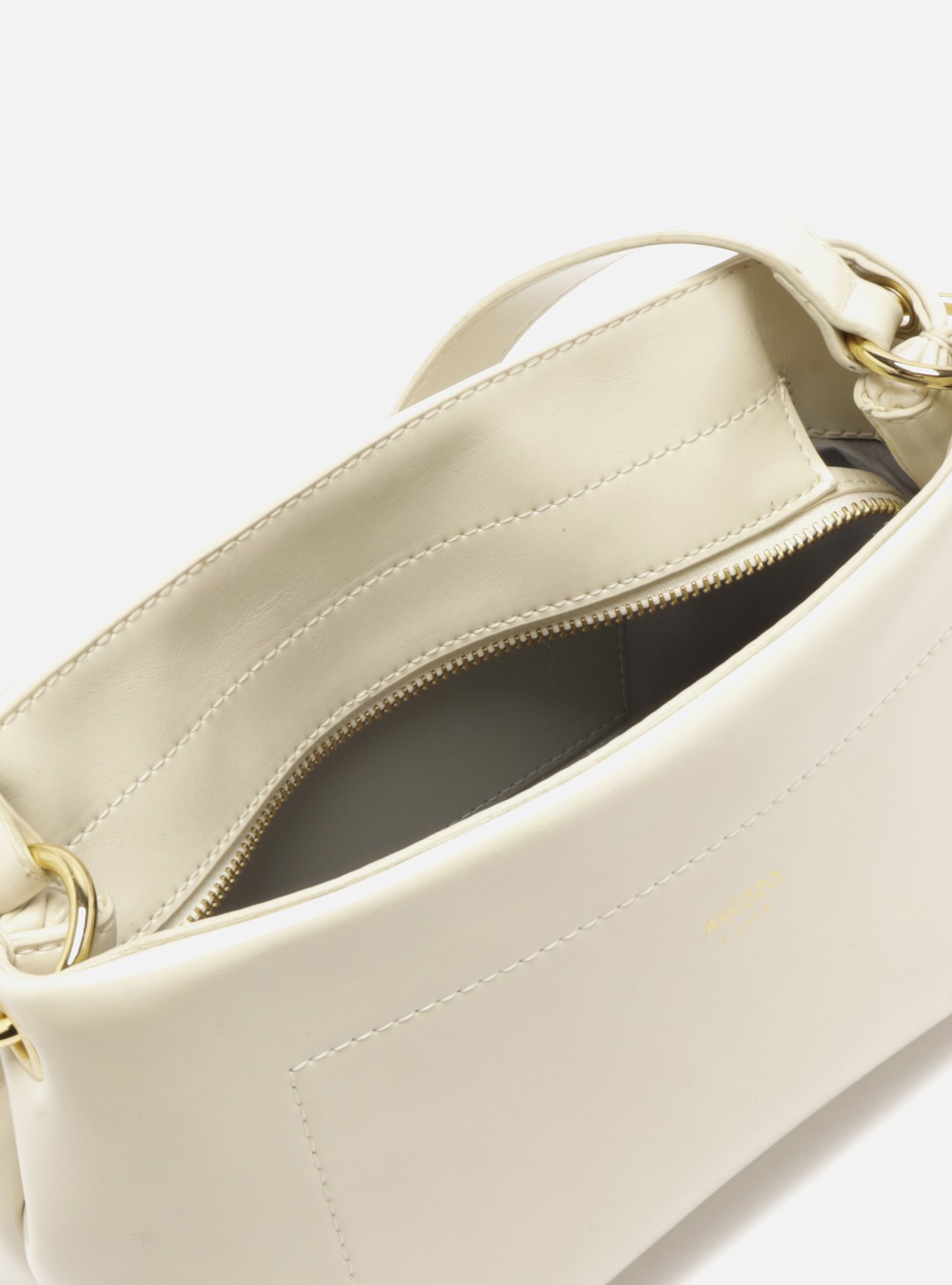 Bolsa Tiracolo Off White Média Detalhe Costura — foto 4