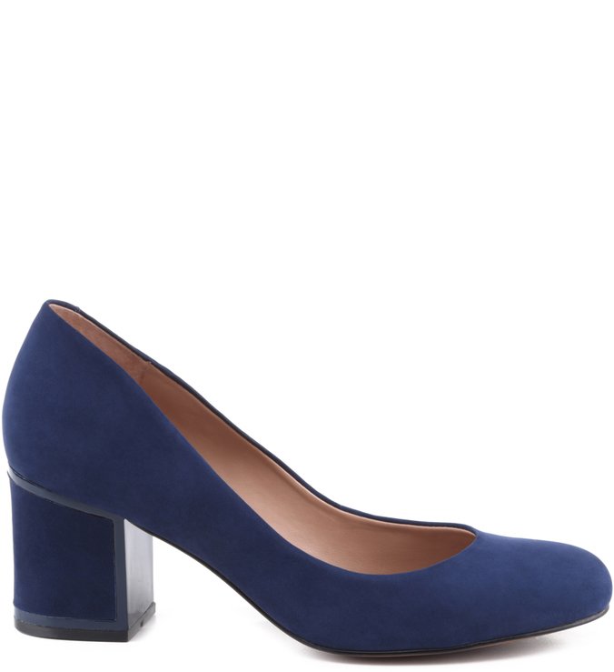 Scarpin Nobuck City Navy