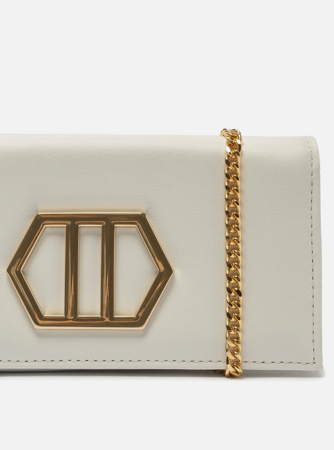 Bolsa Clutch Branca Couro Luana Pequena