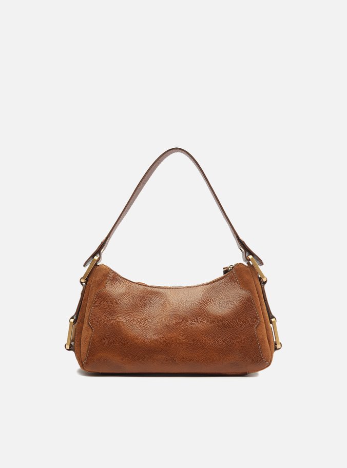 Bolsa Tiracolo Marrom Couro Gretha Média