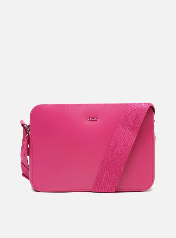 Bolsa Tiracolo Rosa Pink Média Injetada Brizza