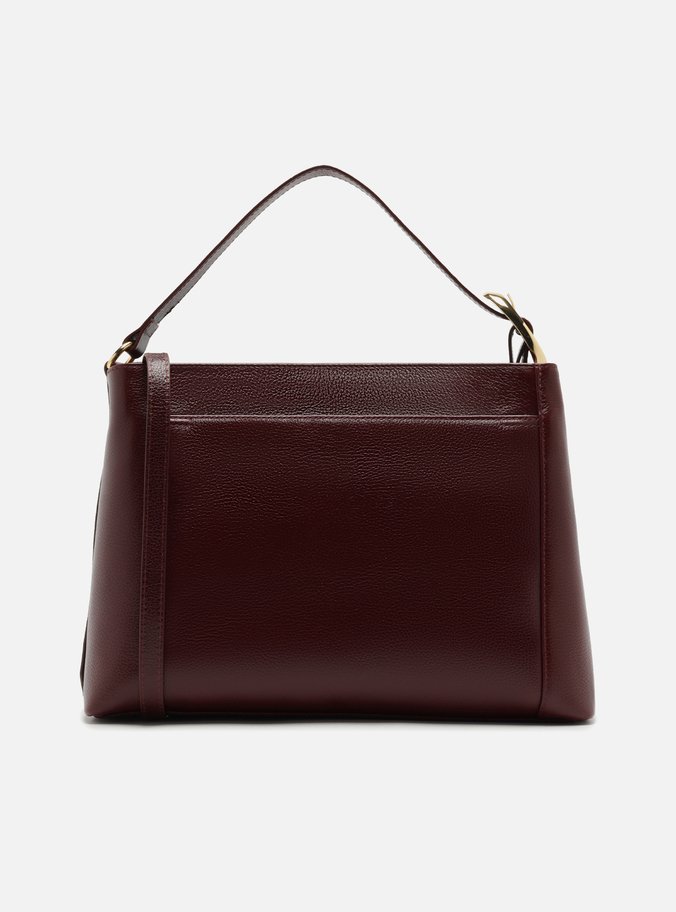 Bolsa Tote Vermelha Couro Grande Básica