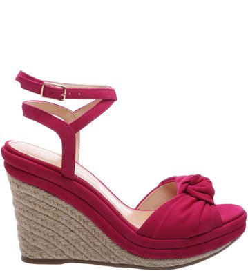 Sandália Nobuck Nó Lace Up Lady Pink