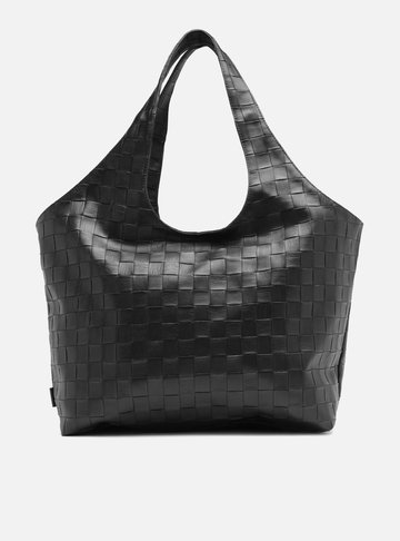 Arezzo — Bolsa Hobo Preta Grande Tressê