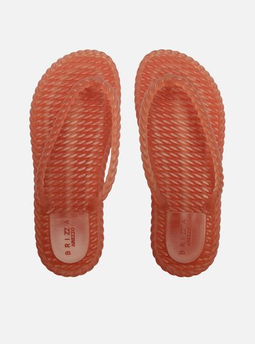 Arezzo — Chinelo Translúcido Laranja Marrocos Jelly