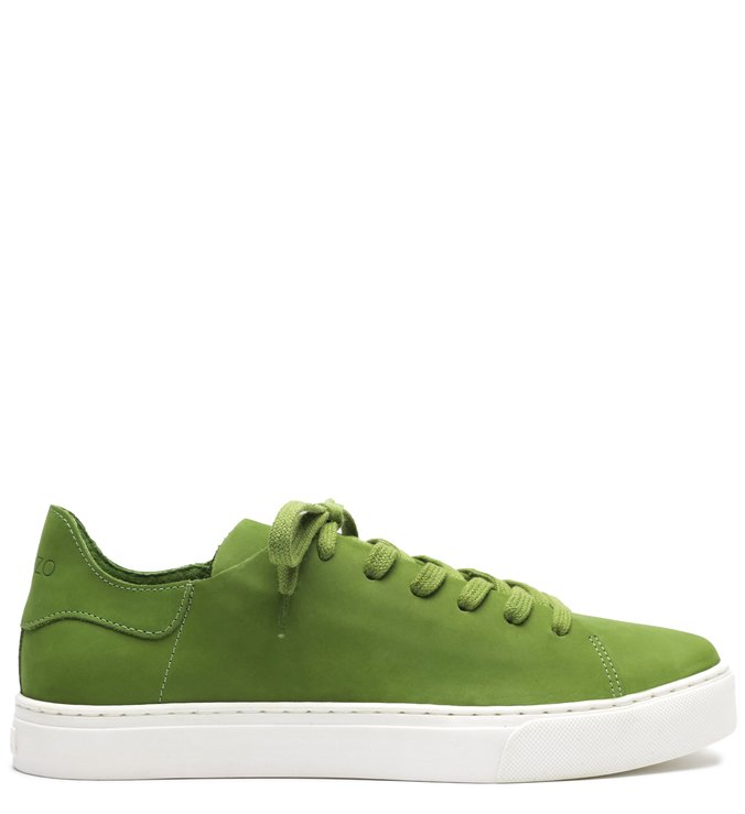 Tênis Arezzo Touch Verde Nobuck Gaia Green