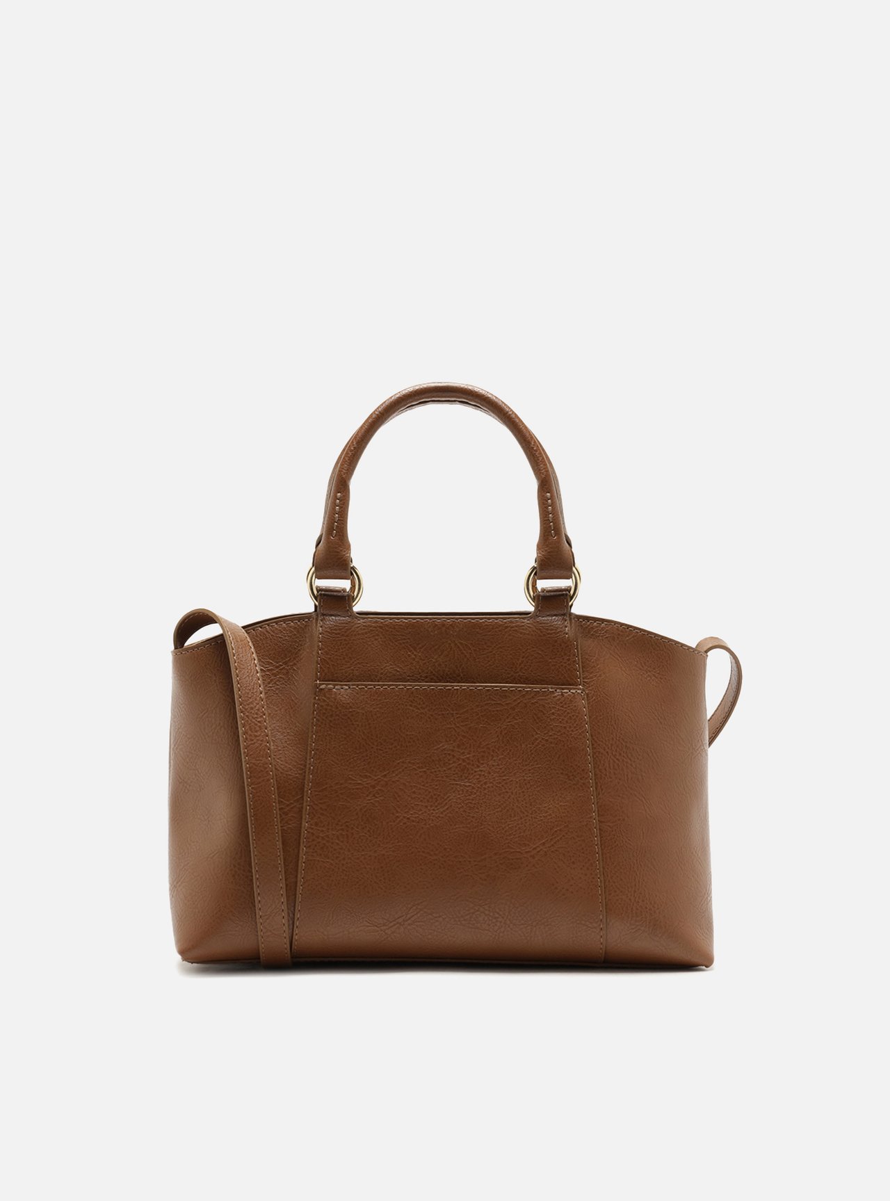 Bolsa Tote Marrom Média Metais — foto 3
