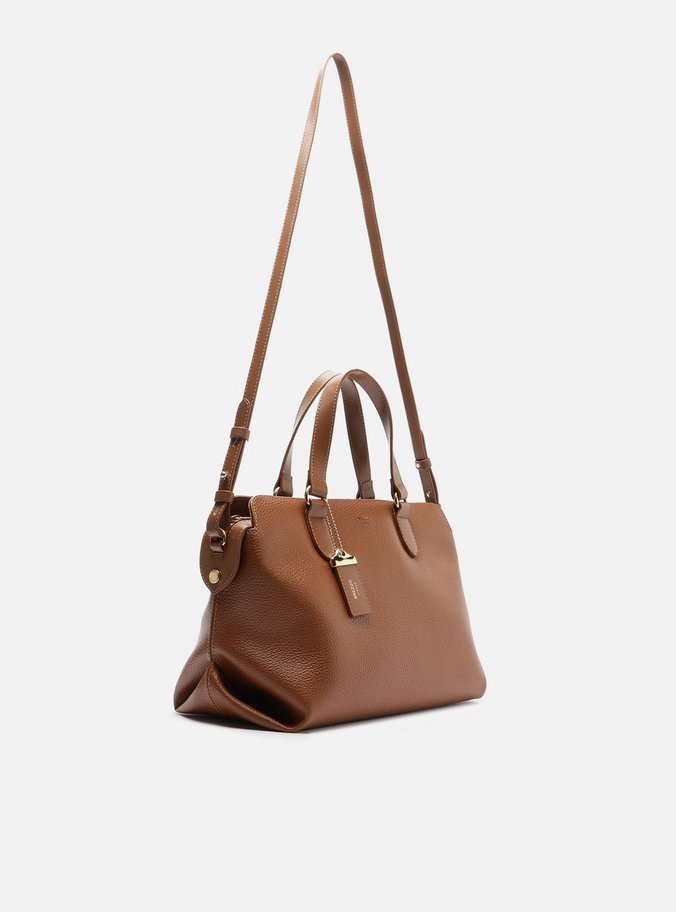 Bolsa Tote Caramelo Média Tag Básica