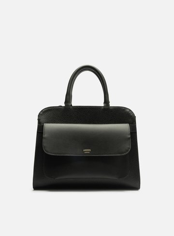 Bolsa Tote Preta Média Pouch Removível