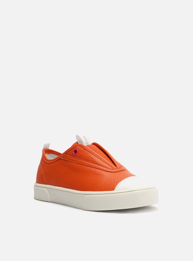 Tênis Infantil Slip On Laranja Elástico