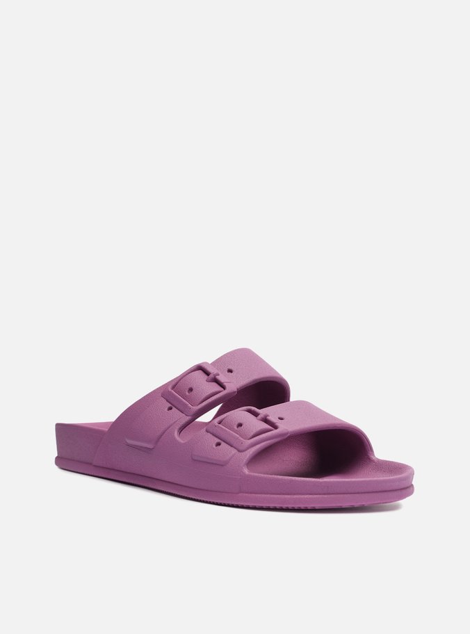 Chinelo Slide Roxo Fivelas Brizza