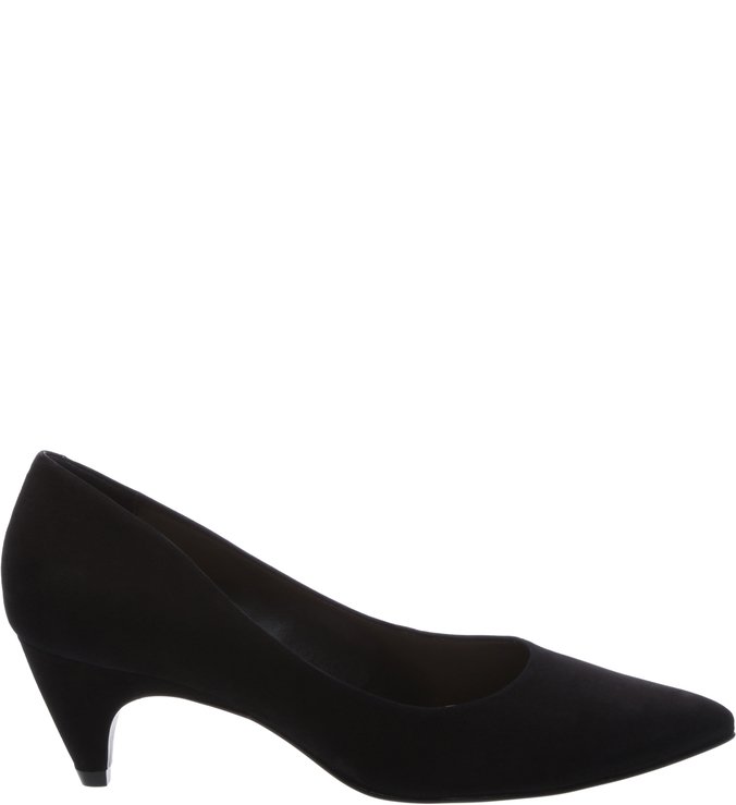 Scarpin Salto Baixo Nobuck Preto