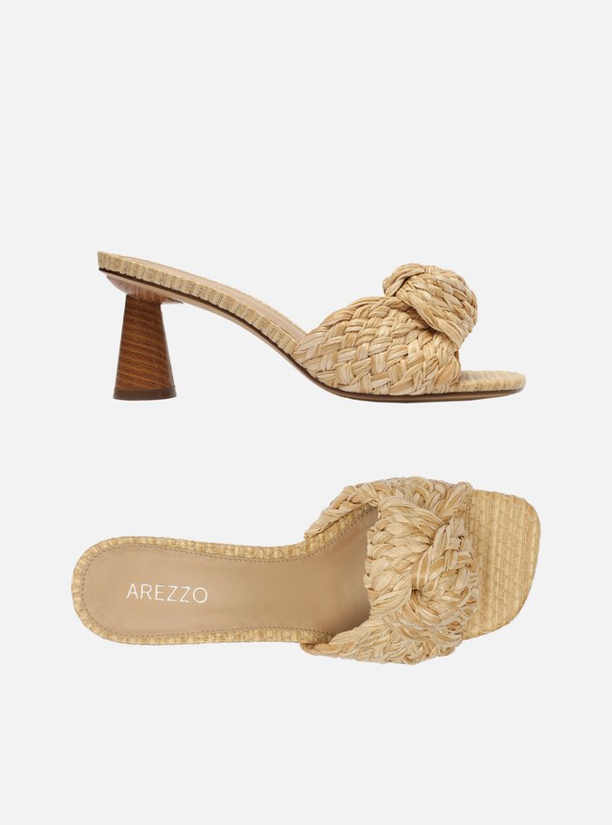Mule Nude Aberta Bico Quadrado