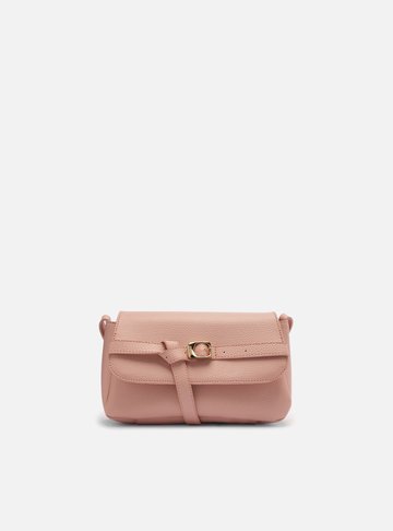 Bolsa Tiracolo Rosa Pequena Fivela