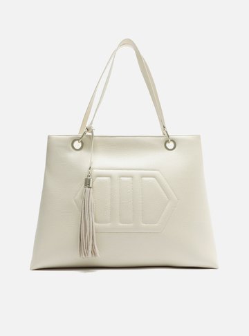 Bolsa Hobo Off-White Verona Grande