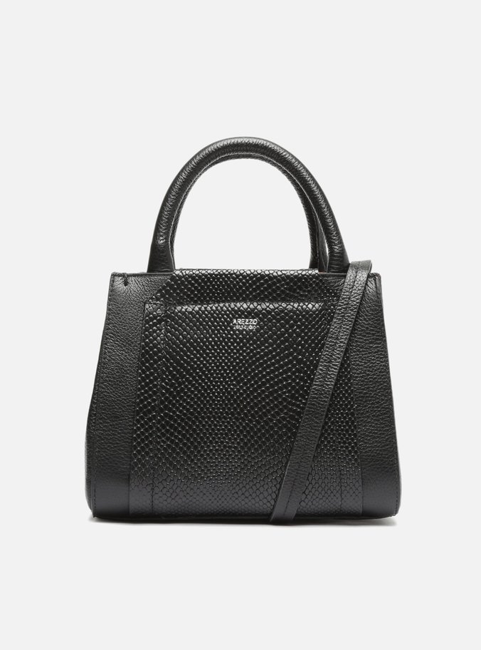 Bolsa Tote Preta Couro Sabrina Média