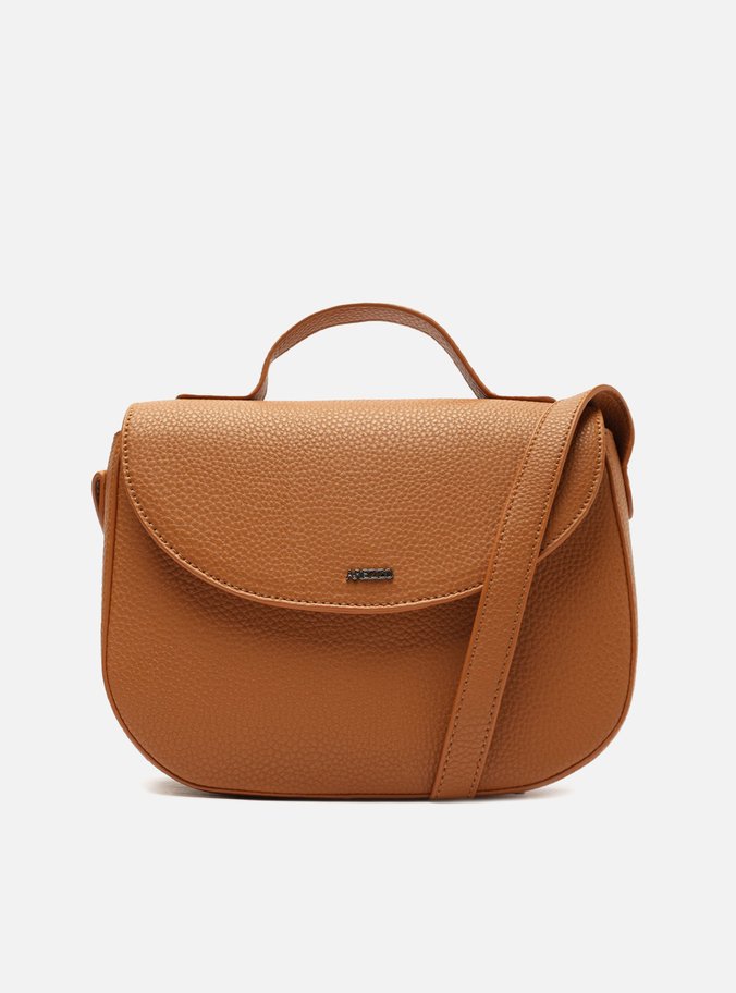 Bolsa Tiracolo Marrom Avelã Média