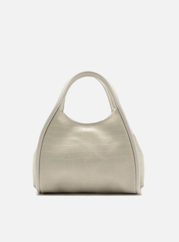 Arezzo — Bolsa Tiracolo Branca Média Croco